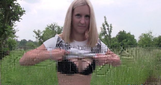 Nela Show Boobs And Sucks PublicAgent Dick