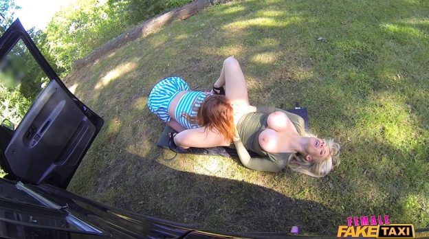 Hot Lesbian Scene In Nature.