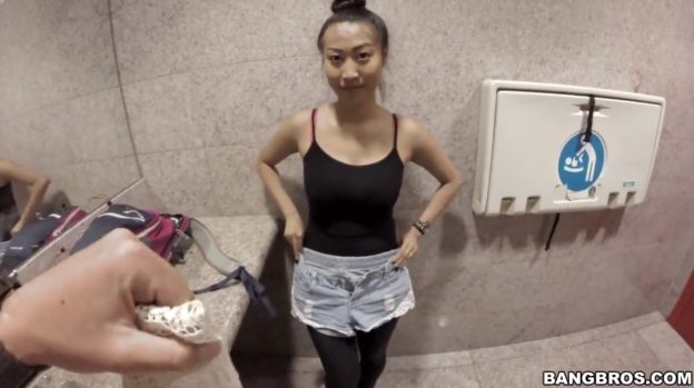 Asian Slut Fucking First Time In Public.