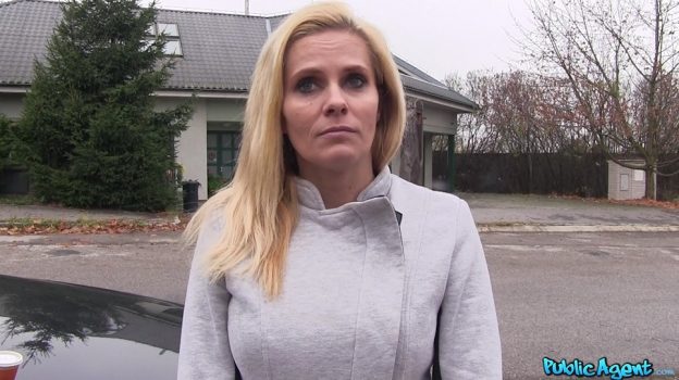 Milf Fucking With Public Agent In Car.
