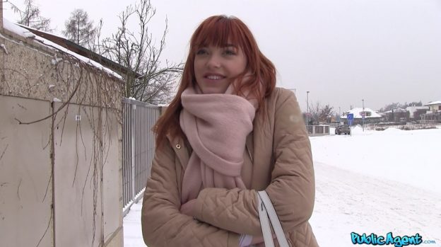 Young Teenage Girl Fucks Outside In Cold.