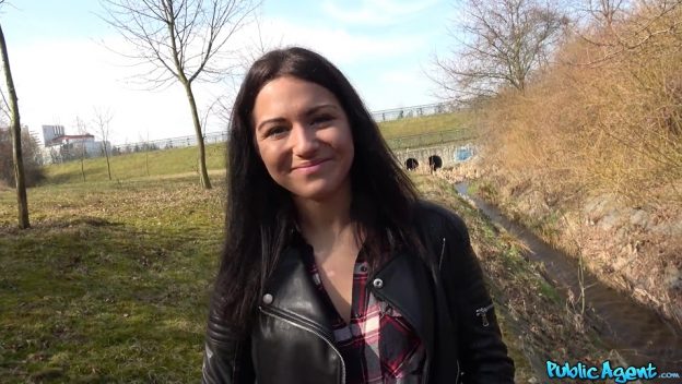 Russian Beauty Fucks In Public For Money.