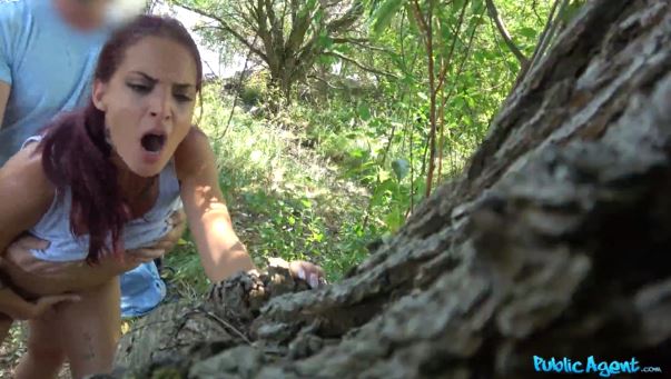 Hungarian Hottie Fucks In Woodland.